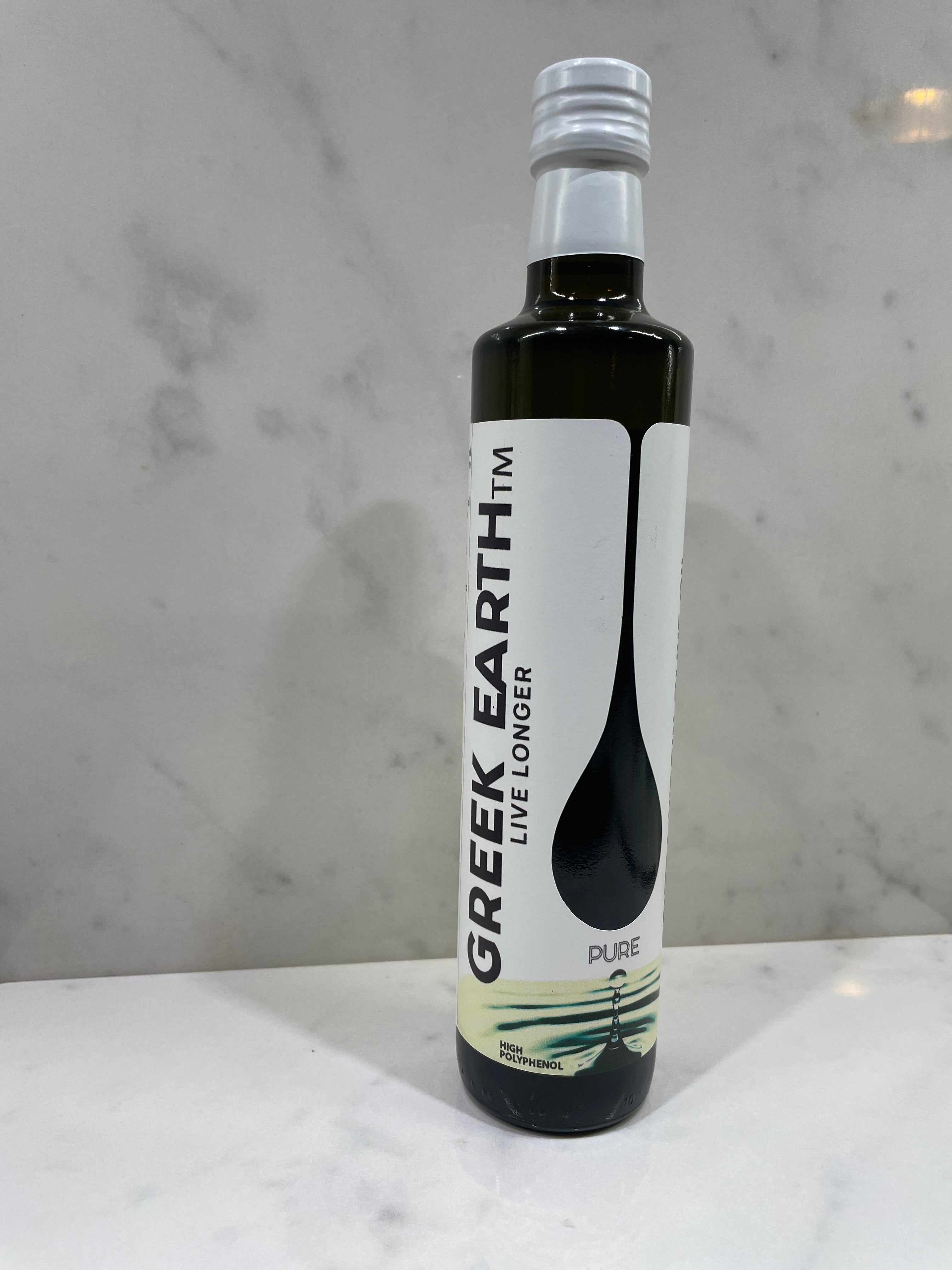 Greek Earth Extra Virgin Olive Oil nutrition facts and product label